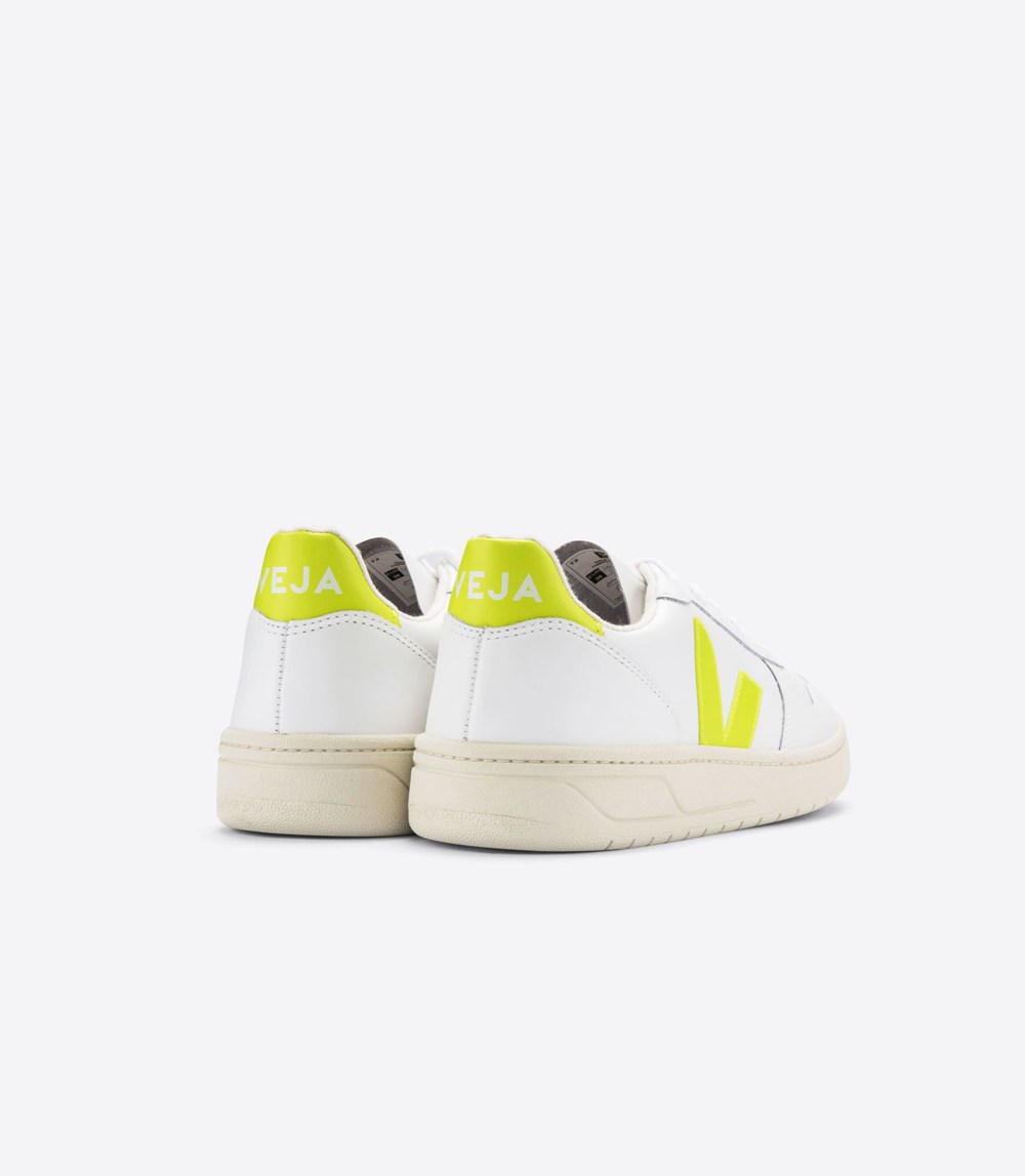 Tenis Veja Hombre - V-10 Cuero - Blancos - 978QUEHKM